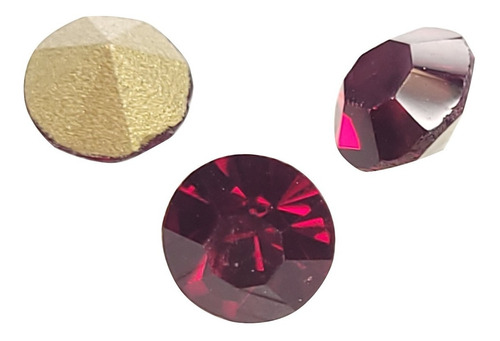 Strass Para Engarzar 2,5 Mm Cristal Bordo Color X 1440u.