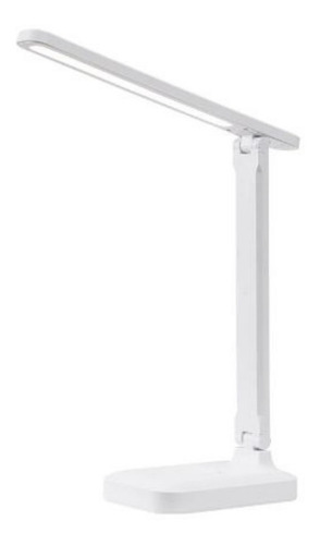Luz Led Regulable Velador De Escritorio Lectura Lámpara Estructura Blanco