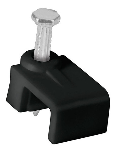 Grapas Para Cable Plano, Negras 5 X 8.5 Mm