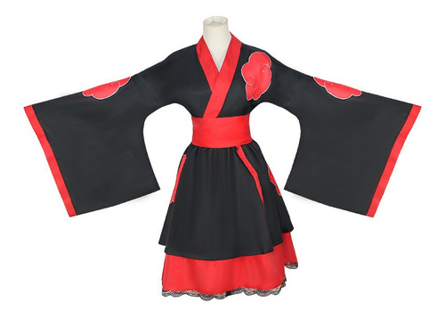 Naruto Cosplay Kimono Vestidos De Akatsuki Disfraz