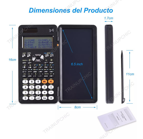 Calculadora Científica 417 Funciones + Tableta De Escritura