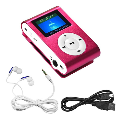 Mp3 Shufle Con Pantalla Lcd Ranura Micro Sd.