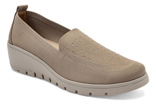 Zapato Casual Mod 104817 Para Mujer Flexi Color Beige