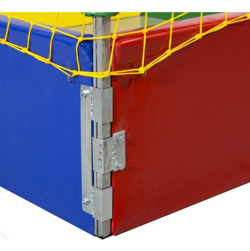 Piscina De Bolinhas Infantil Com Escorregador De 3 Degraus Cor Amarelo