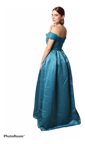 Vestido De Fiesta Graduación Color Turquesa Mod 1906-10 Vestido De Fiesta Graduación Color Turquesa Mod 1906-10