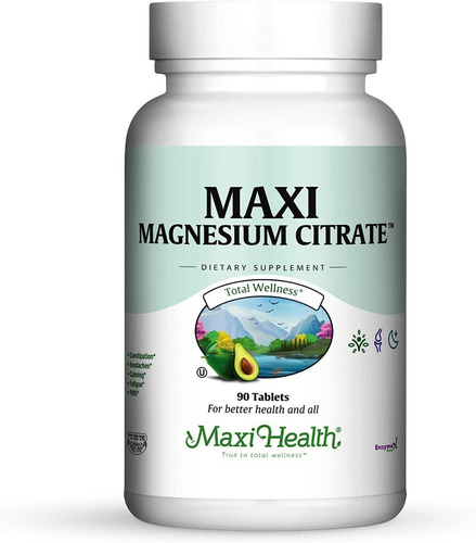 Citrato De Magnesio 400mg Maxi - Unidad a $2221