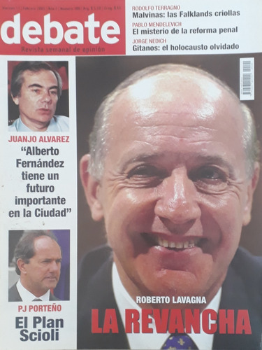 Revista Debate Roberto Lavagna La Revancha