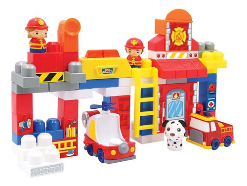 Bloques Build Me Up Maxi Estación De Bomberos