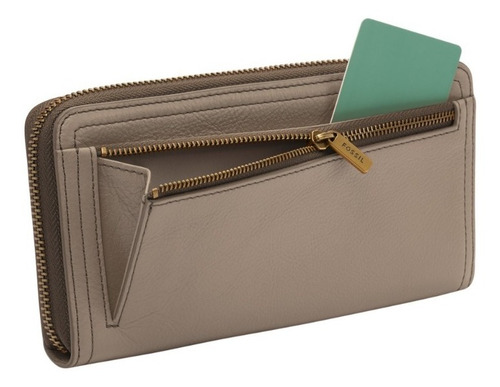 Imagen 6 de 7 de Cartera Dama Fossil Logan Zip Clutch