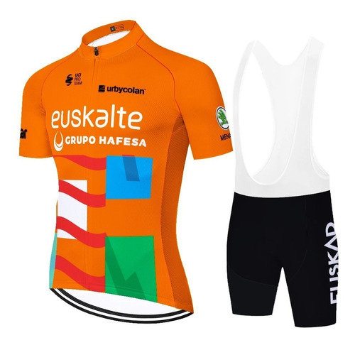 Uniforme Ciclismo Euskalte 22 Jersey Short Bib Bici Ruta Mtb