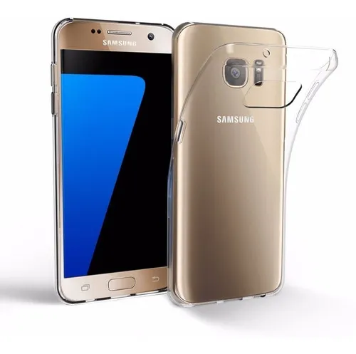 Funda delgada para Samsung A8 S5 S6 S7 S8 S9 Plus S10 S10+, modelo S7 Edge G935, color transparente, diseño con nombre Smooth