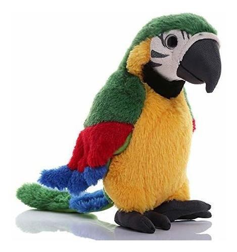 Levenkeness Macaw Parrot Plush, Blue Bird Stuffed Gcb2p