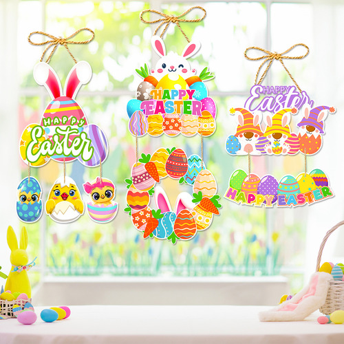 Felicesidad A La Puerta Colgante De La Pascua Decoración