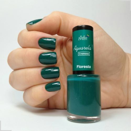 Kit Copa 4 Esmaltes Aquarela Bella Brazil + Adesivos De Unha Cor Cores Da Copa