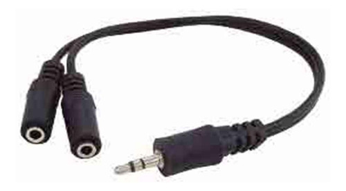 Cable Divisor Adaptador Miniplug 3.5 St A 2 Jack 3.5 St 20cm