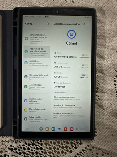 Tablet Samsung Galaxy Tab A7 Lite Sm-t220 Cinza-escuro (Usado)