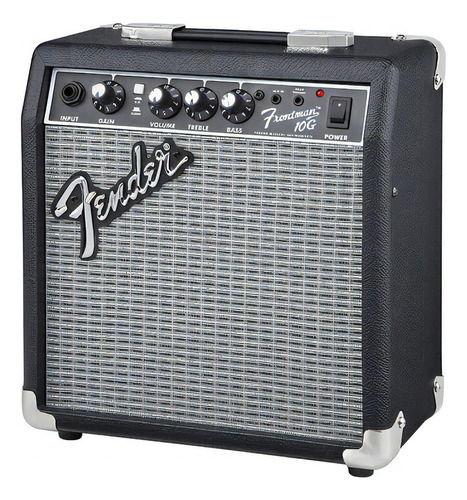 Fender Frontman 10g Amplificador Para Guitarra Eléctrica 10w Color Negro/plata