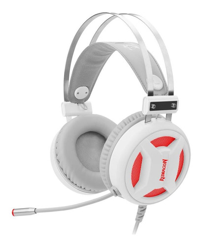 Headset Gamer Redragon Usb Minos Lunar White - H210w