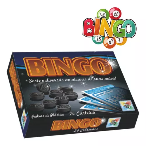 Jogo De Bingo Com Cartelas E Pedras - Brinquedo