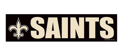 Adesivo Faixa Bumper Strip 30x7,5 New Orleans Saints