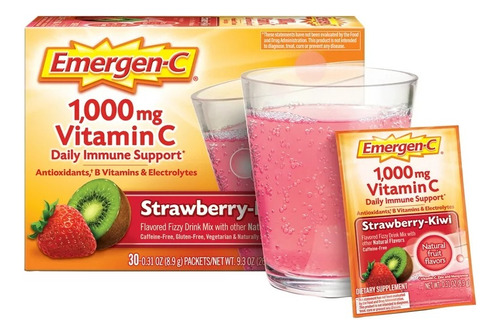 Emergenc Vitamin C Antioxidantes Sabor Strawberry-kiwi Frutilla-kiwi