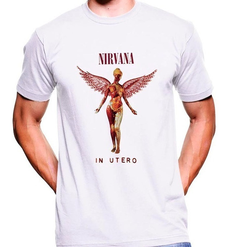 Camiseta Premium Rock Estampada Nirvana In Utero