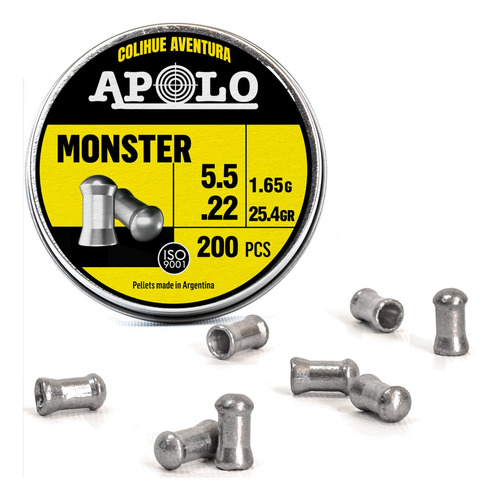 Balines Apolo Monster // Cal 5,5mm - 26gr //  X200