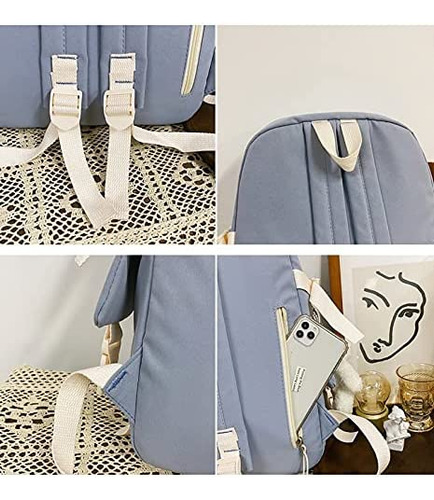 Mochila Kawaii Con Pasador Kawaii Y Accesorios Linda Mochila