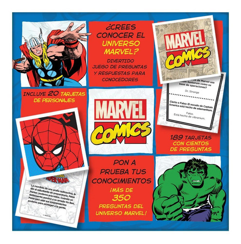 Juego De Mesa Trivia Box Marvel Novelty En Español (Usado)