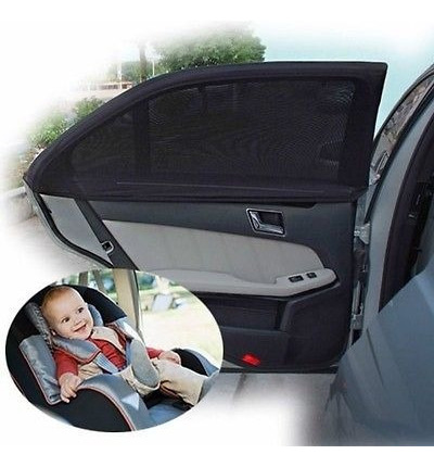 2pcs Sol Sombra Malla Cubierta Bebé Uv Protector Protector C