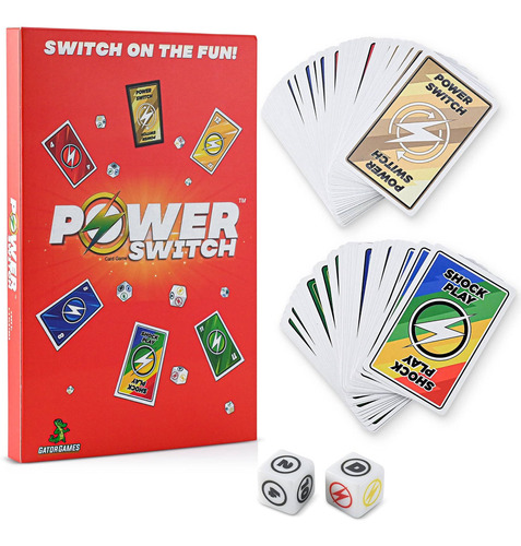 Power Switch Card Game - Juegos De Cartas Familiares Para Ni
