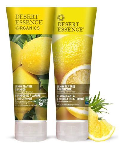 Desert Essence Paquete De Champú Y Acondicionador De Árbo.