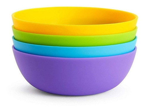 Conjunto Com 4 Bowls Tigelas Coloridas Munchkin ®