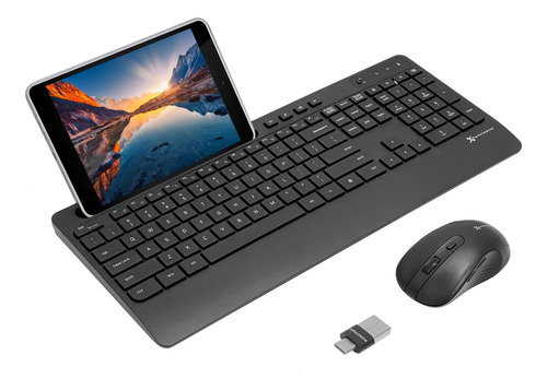 Combo Teclado Mouse Inalambrico Usb C Compatibilidad Doble +