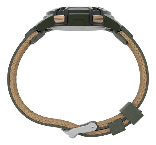 Reloj Timex Digital Expedition Cat Caballero Tw4b303006p Correa Verde Musgo Bisel Verde Oscuro Fondo Verde Musgo