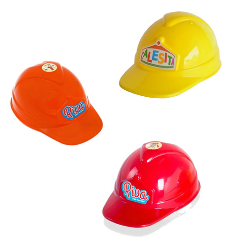 Casco Juguete Obrero Herramientas