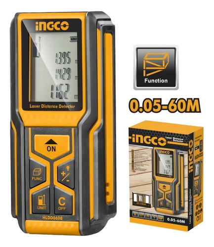 Trena A Laser Profissional 60 Metros Ingco Hldd0608