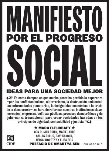 Libro Manifiesto Por El Progreso Social. Ideas Para Una Soc
