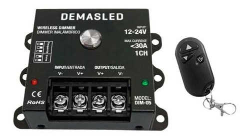 Dimmer Regulador Dimer Para Tira Led 12-24v 30a Control Rf