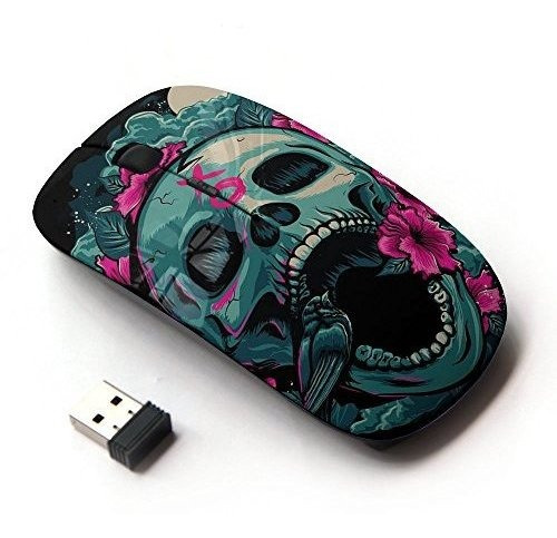 Ratón Inalámbrico 2.4g Koolmouse (teal Scream Xo Floral