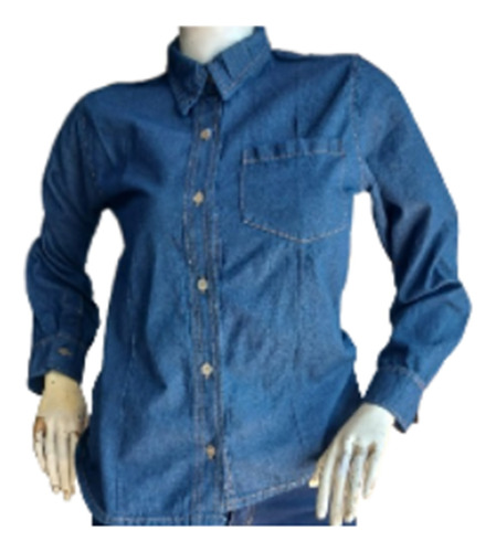 Camisa De Jean Industrial Hombre-mujer Talla S-m-l-xl