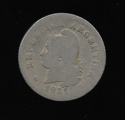 Ltc684. Moneda Nacional De 10 Centavos De 1921.