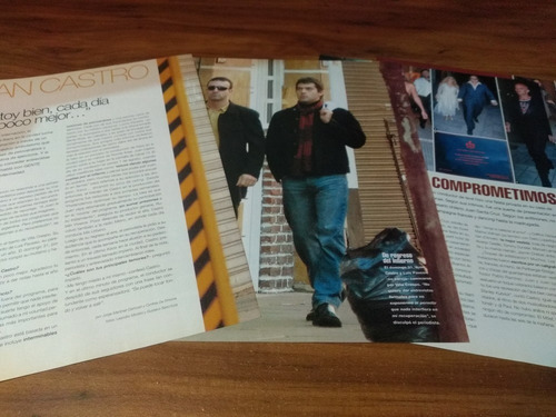 (ar852) Juan Castro * Clippings Revista 4 Pgs * 2002 (Usado)