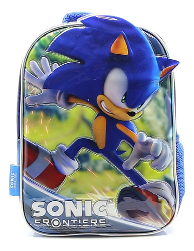 Mochila Infantil Sega Frontiers Sonic Cresko 12 Pulgadas 