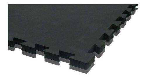 Tatame Tapete Eva 100x100x3cm 30 Mm Bicolor Preto/cinza