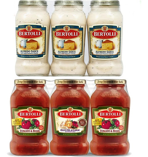 Combo Salsa Bertolli Alfredo Y