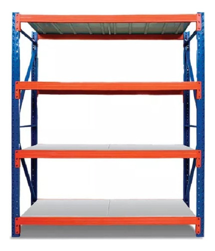 Estante Minirack Azul/naranja Brillante - 150cm X 200cm X 50