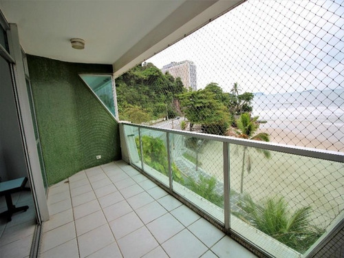 Imagem 1 de 29 de Guarujá - Praia Das Astúrias - Frente Total Para O Mar - 2 Vagas - 3 Dormitórios Sendo 2 Suítes - Ap3671 - 34710516