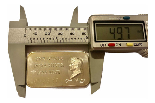 Wow Medalla De Plata De 1 Onza Conmemorando A John F Kennedy (Usado)