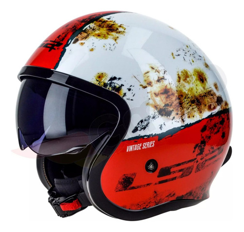 Casco De Moto Spitfire Inky Blanco